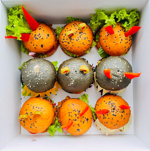 Halloween Vege Burgers
