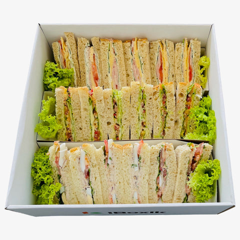 Premium Breakfast Sandwiches 18 pcs - wholemeal bread