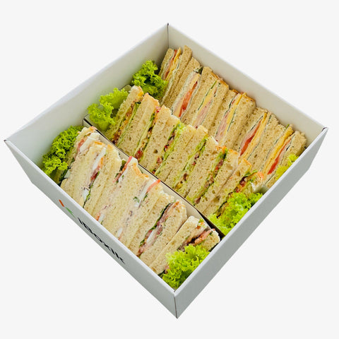 Premium Breakfast Sandwiches 18 pcs - wholemeal bread