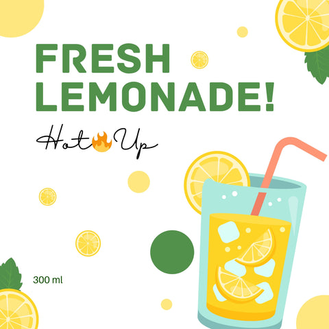 Homemade lemonade - orange and lemon 300 ml (glass bottle)