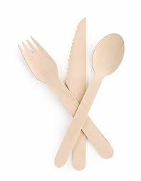 Wooden cutlery set